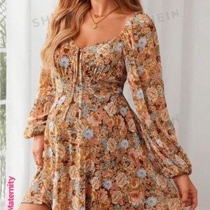 SHEIN Maternity Floral Dress - Multicolor